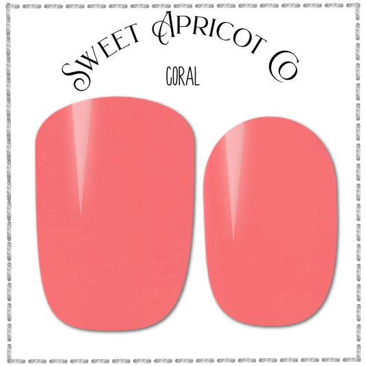 Coral  - Solid Color Nail Wraps