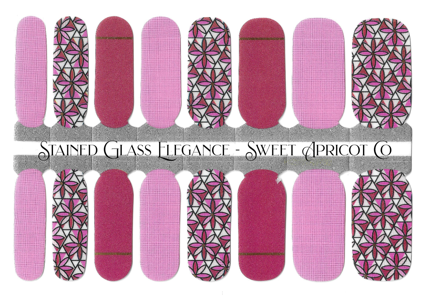 Stained Glass Elegance Nail Wraps - Stunning Design
