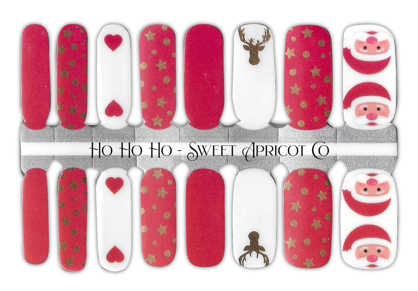 Ho Ho Ho Nail Wraps - Cute Christmas Fun