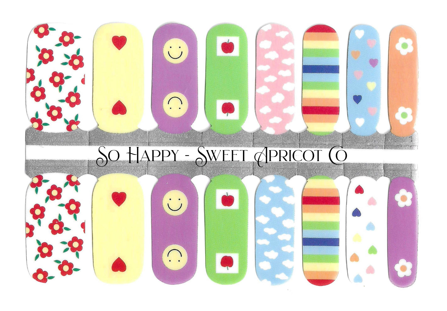 So Happy Nail Wraps - Cheerful Design