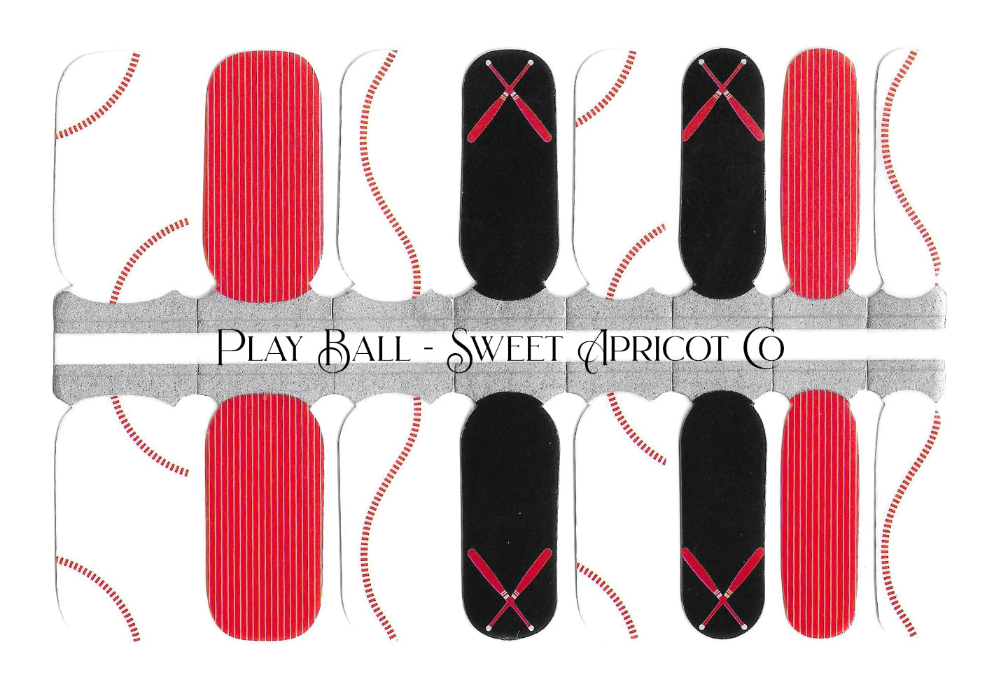 Play Ball - Baseball Nail Wraps