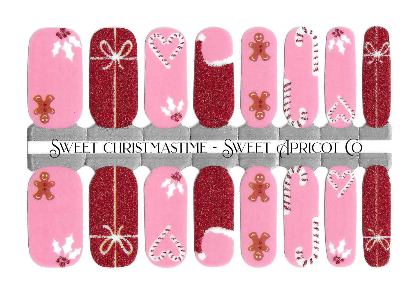 Sweet Christmastime Nail Wraps - So Cute!