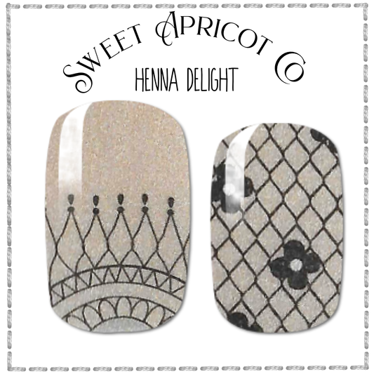 Henna Delight Nail Wraps - Elegant!!