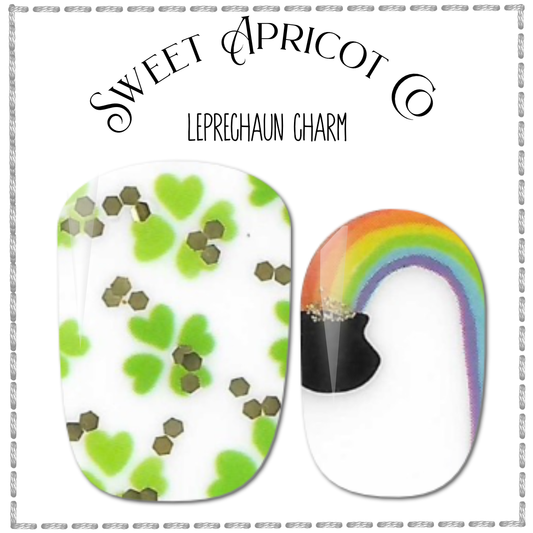 Leprechaun Charm Nail Wraps - St Patrick's Day Design