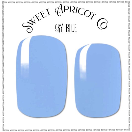 Sky Blue Nail Wraps - Gorgeous!