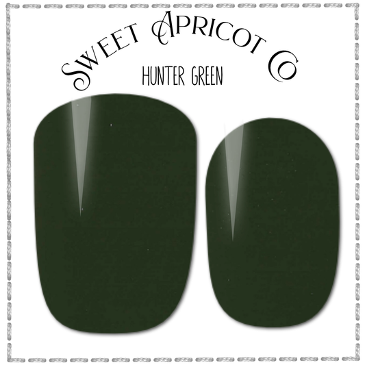 Hunter Green Nail Wraps - Perfect for anytime!!