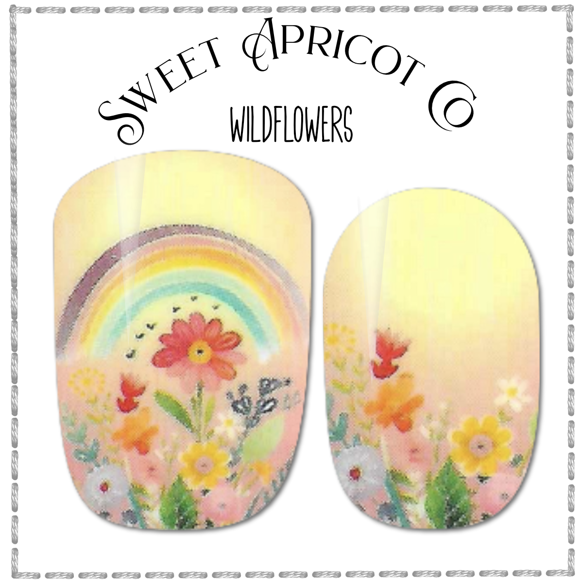 Wildflowers Nail Wraps - Exclusive Whimsical Design