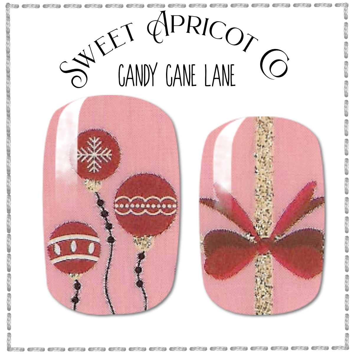 Candy Cane Lane Nail Wraps - Christmas Cheer!!