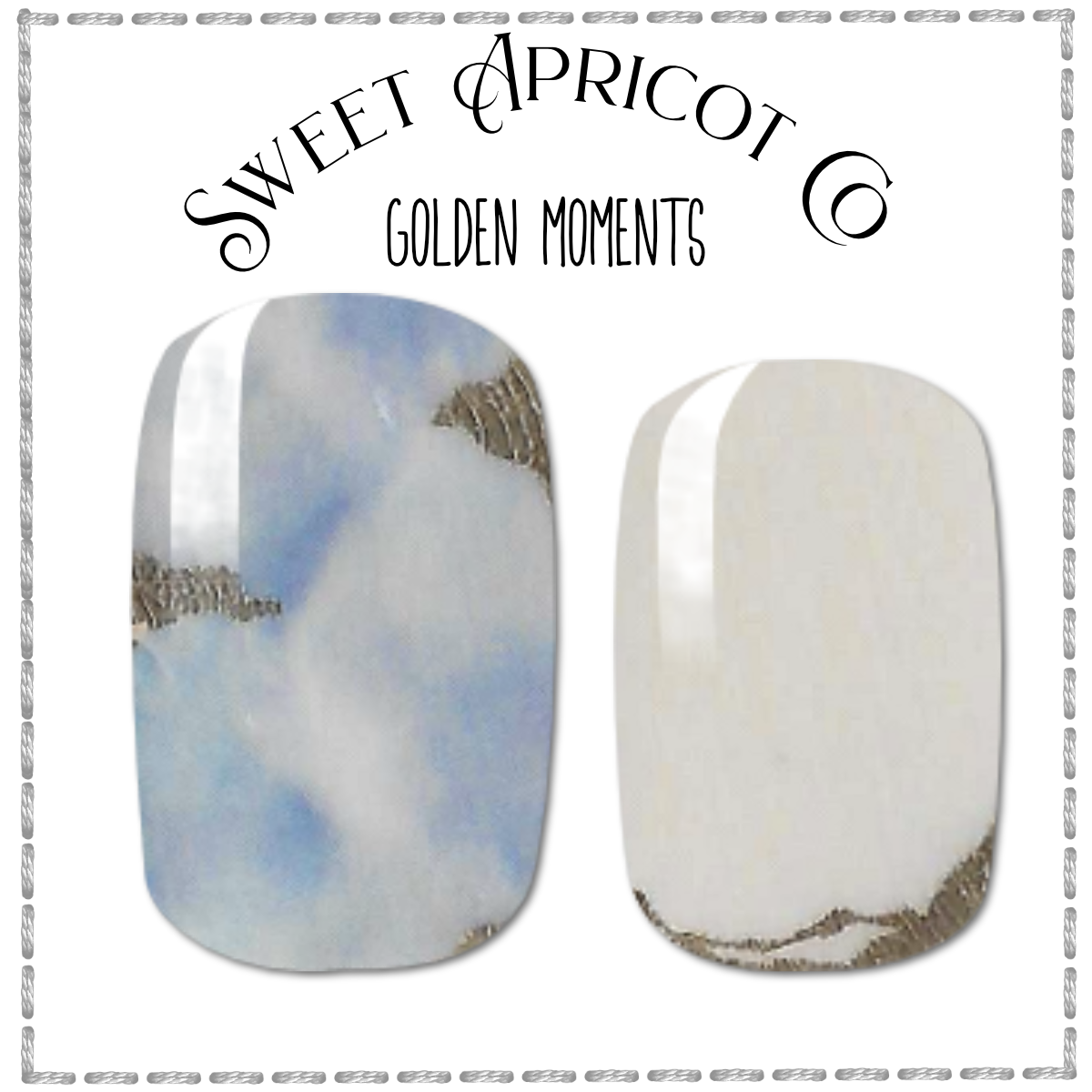 Golden Moments Nail Wraps - Gorgeous!