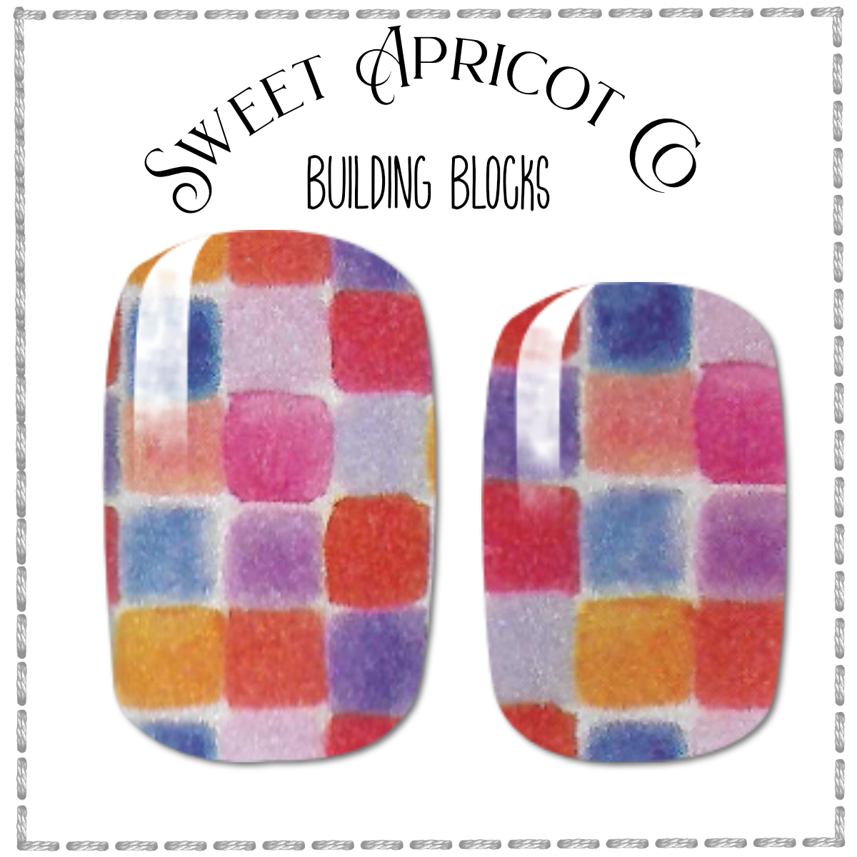 Building Blocks Nail Wraps - Gorgeous!