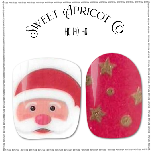 Ho Ho Ho Nail Wraps - Cute Christmas Fun