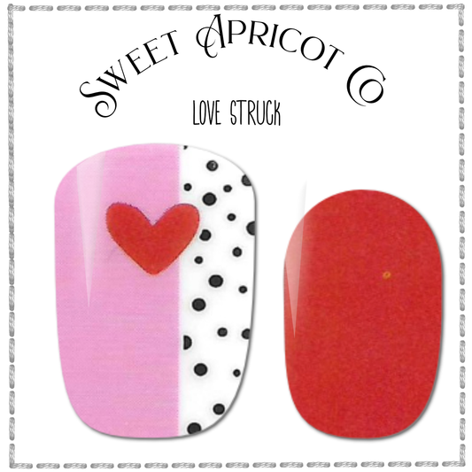 Love Struck Nail Wraps - Valentine Design