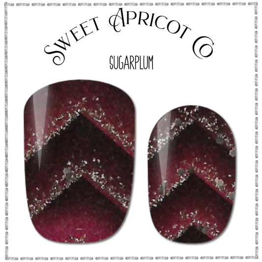 Sugarplum Nail Wraps - Holiday Design