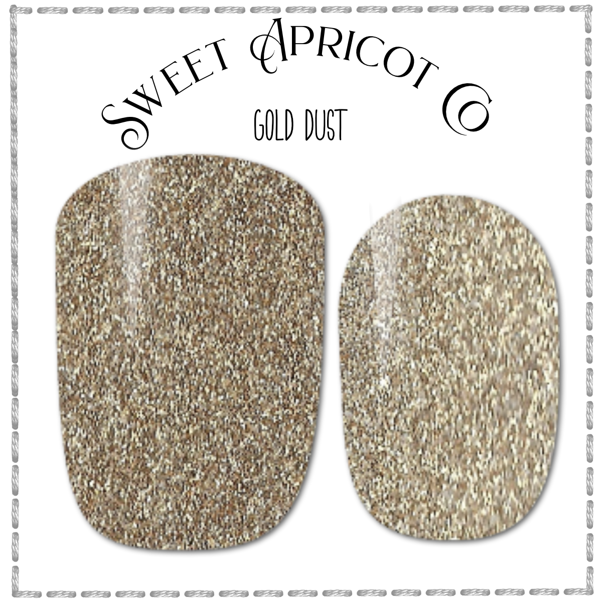 Gold Dust Nail Wraps - Glamor and Sparkle for Any Season