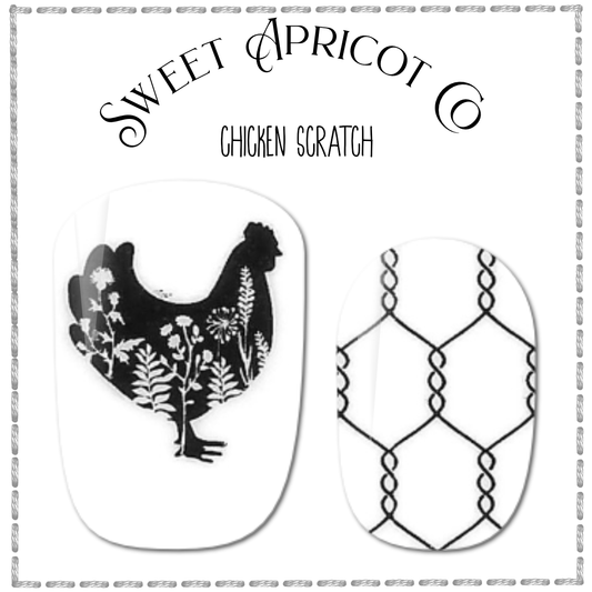 Chicken Scratch Nail Wraps - Darling Design