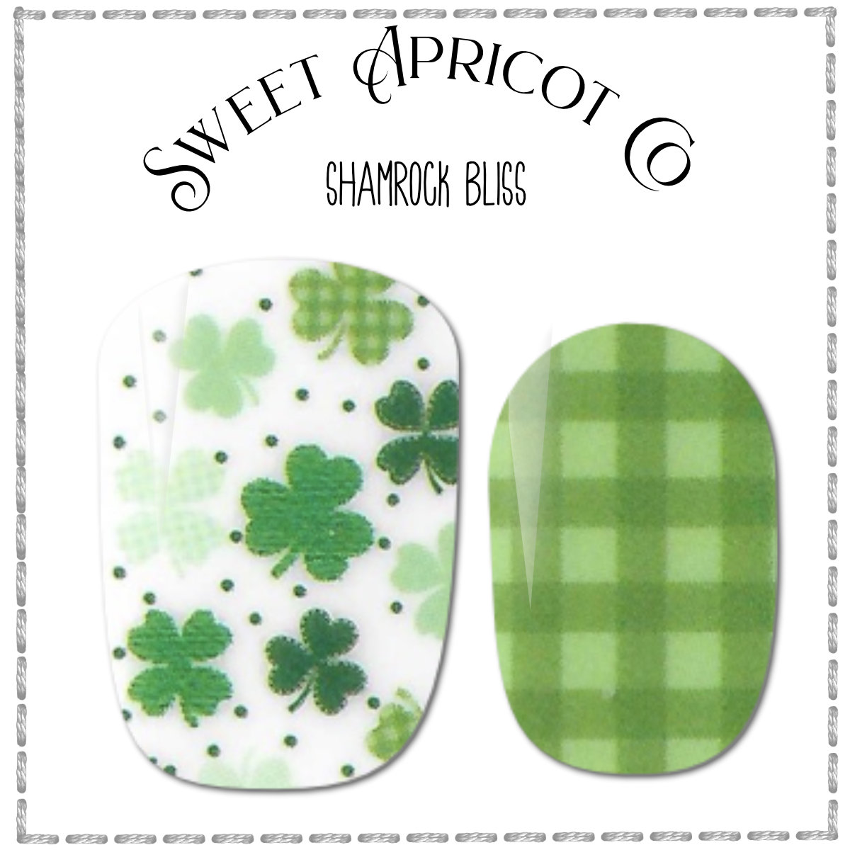 Shamrock Bliss Nail Wraps - Holiday Design