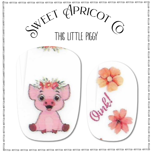 This Little Piggy Nail Wraps - Darling Design