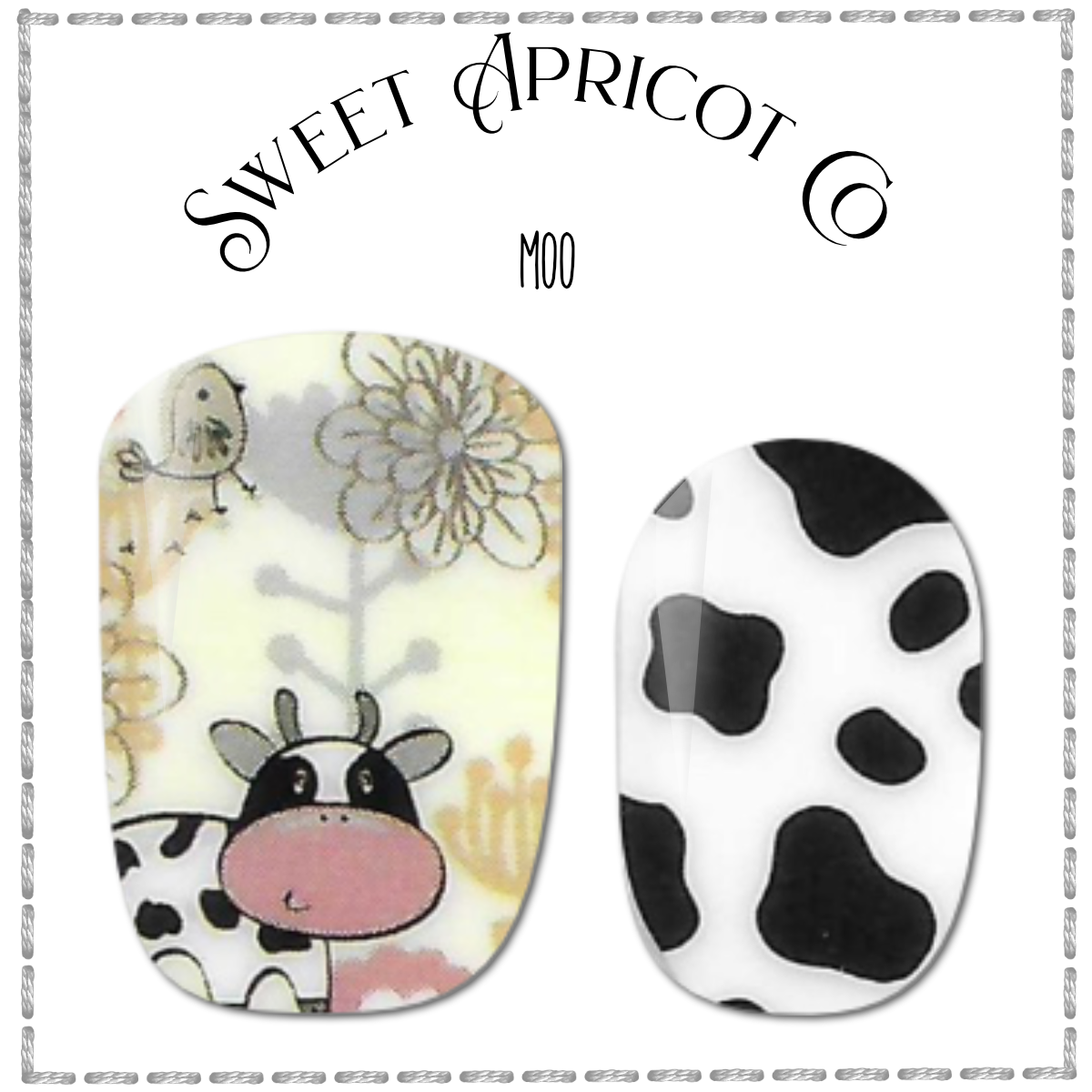 Moo Nail Wraps - Darling Design