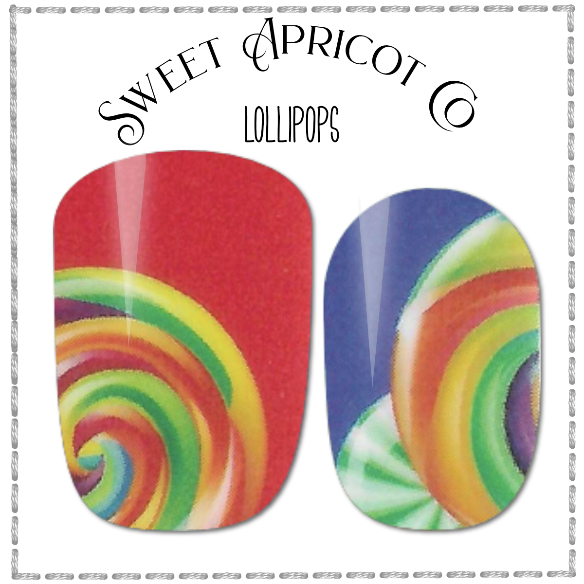 Lollipops Nail Wraps - Exclusive Candy Design