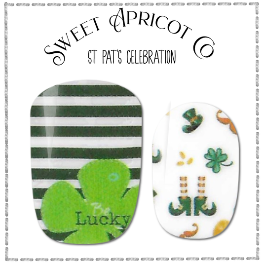 St Pat's Celebration Nail Wraps - St Patrick's Day Design