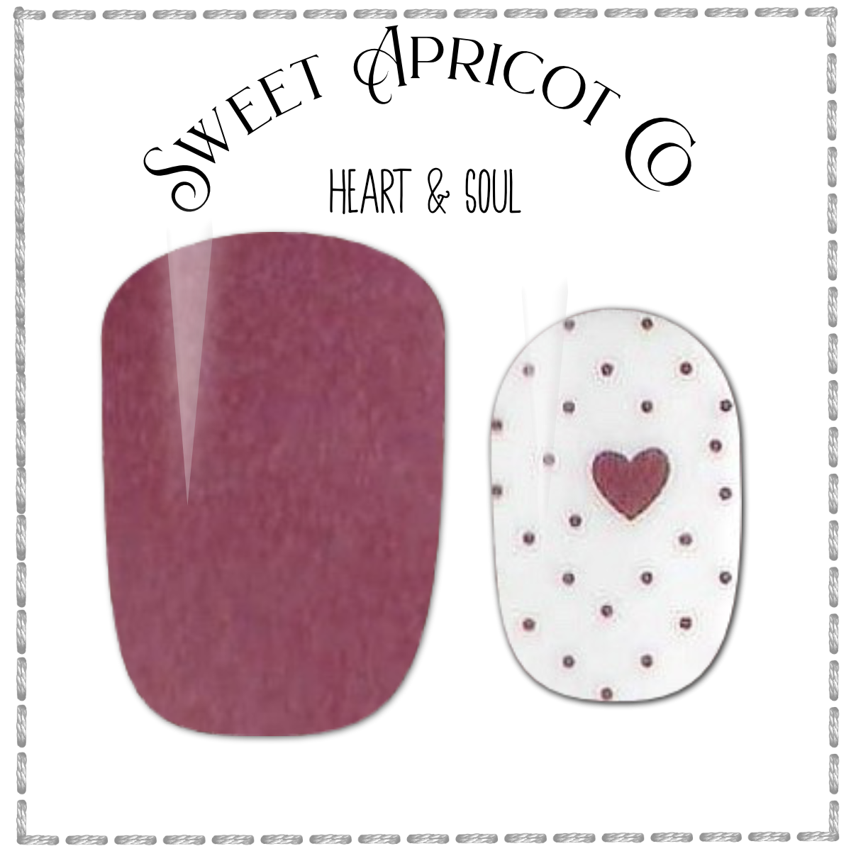 Heart & Soul Nail Wraps - Super Cute Valentines Design