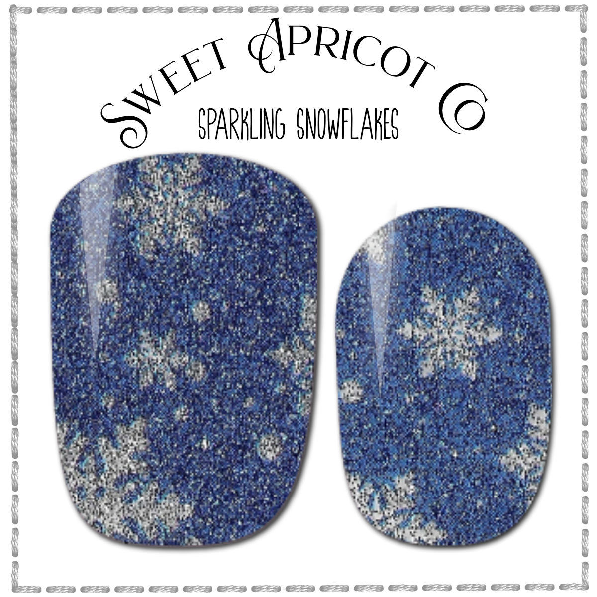 Sparkling Snowflakes Nail Wraps - Beautiful Winter Design