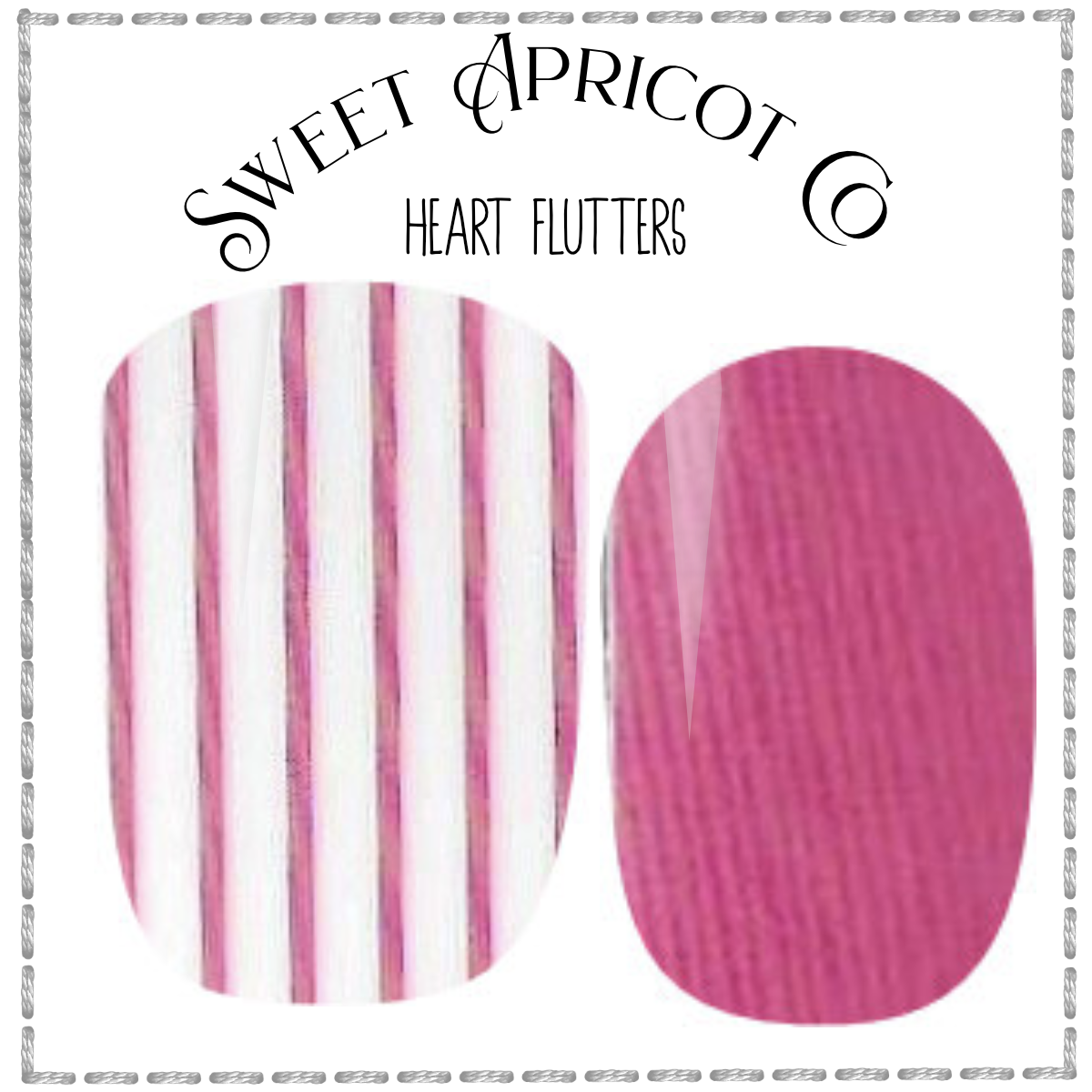 Heart Flutters Nail Wraps - A Medley of Pink, Black and Hearts