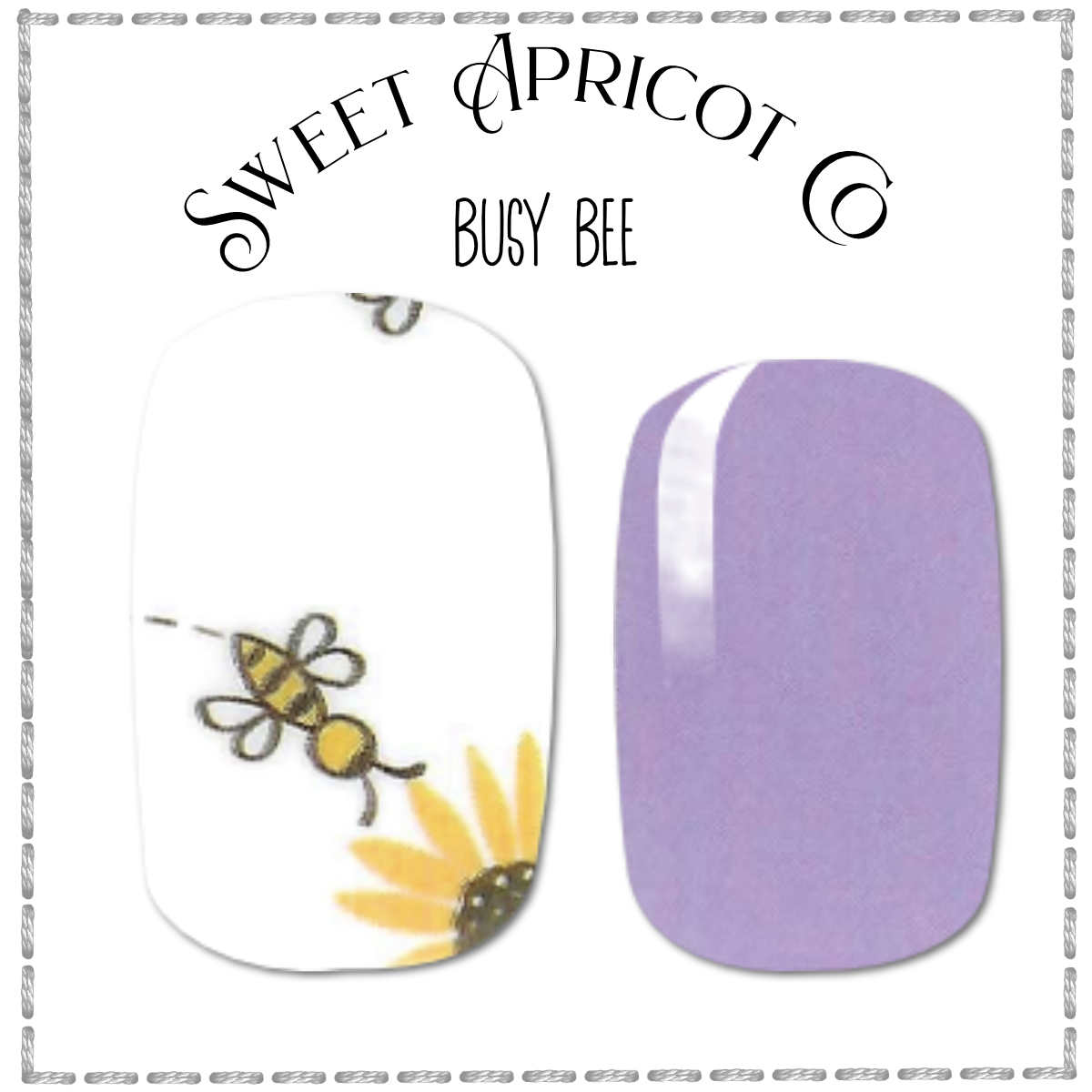 Busy Bee Nail Wraps - Super Cute!