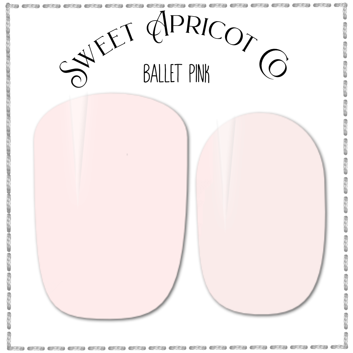 Ballet Pink Nail Wraps - Lovely Delicate Pink Solid Design