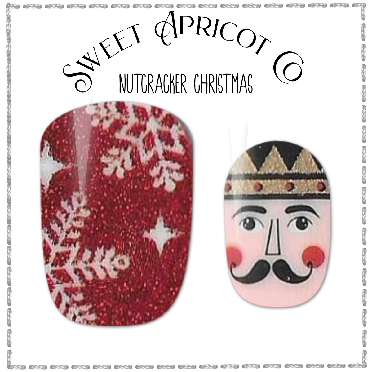 Nutcracker Christmas Nail Wraps - Darling Design