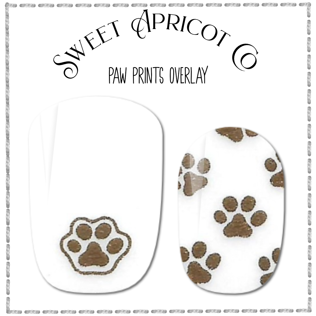 Pet Paws Overlay Nail Wraps - Darling Design