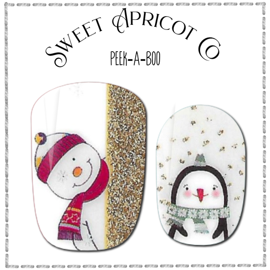 Peek-a-Boo Nail Wraps - Holiday Design