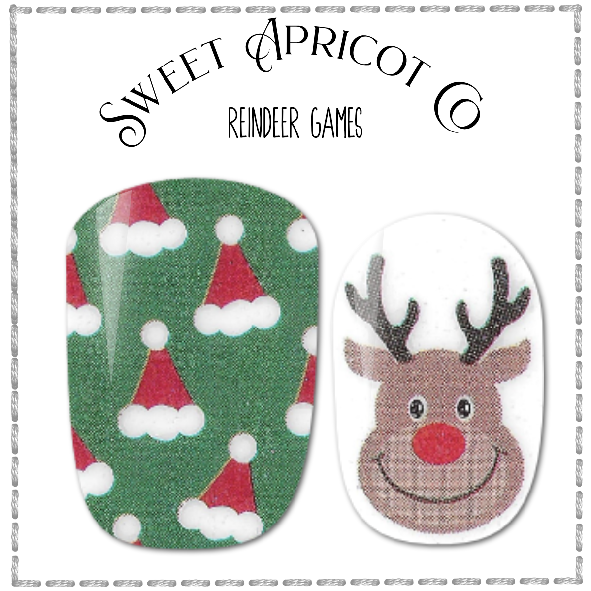 Reindeer Games Nails Wraps - Christmas Design