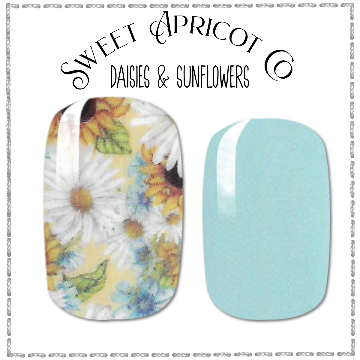 Daisies and Sunflowers Nail Wraps - Gorgeous!