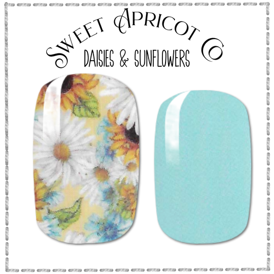 Daisies and Sunflowers Nail Wraps - Gorgeous!