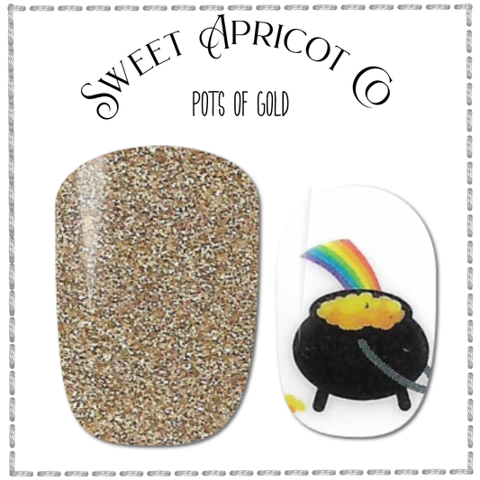 Pots of Gold Nail Wraps - St Patrick's Day Design