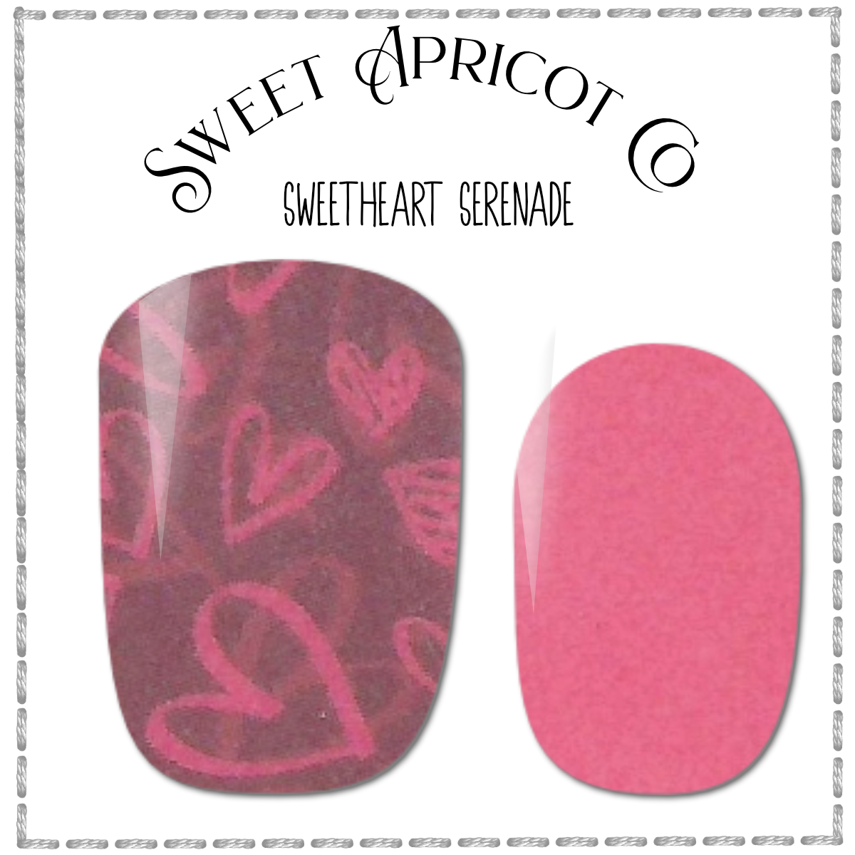 Sweetheart Serenade Nail Wraps - Winter Holiday Design