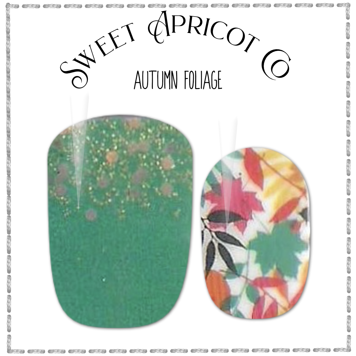 Autumn Foliage Nail Wraps - Beautiful Fall Design