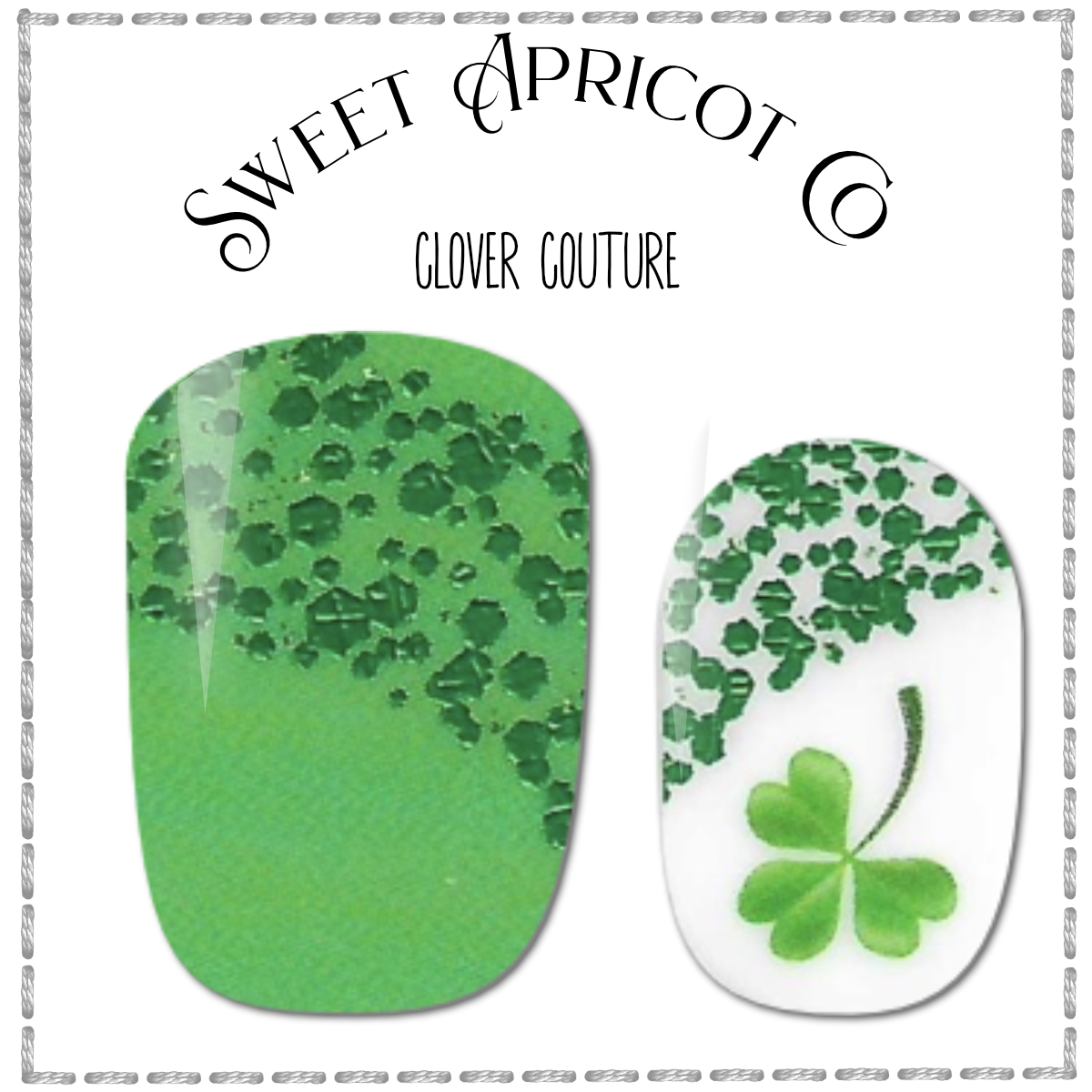 Clover Couture Nail Wraps - St Patrick's Day Design