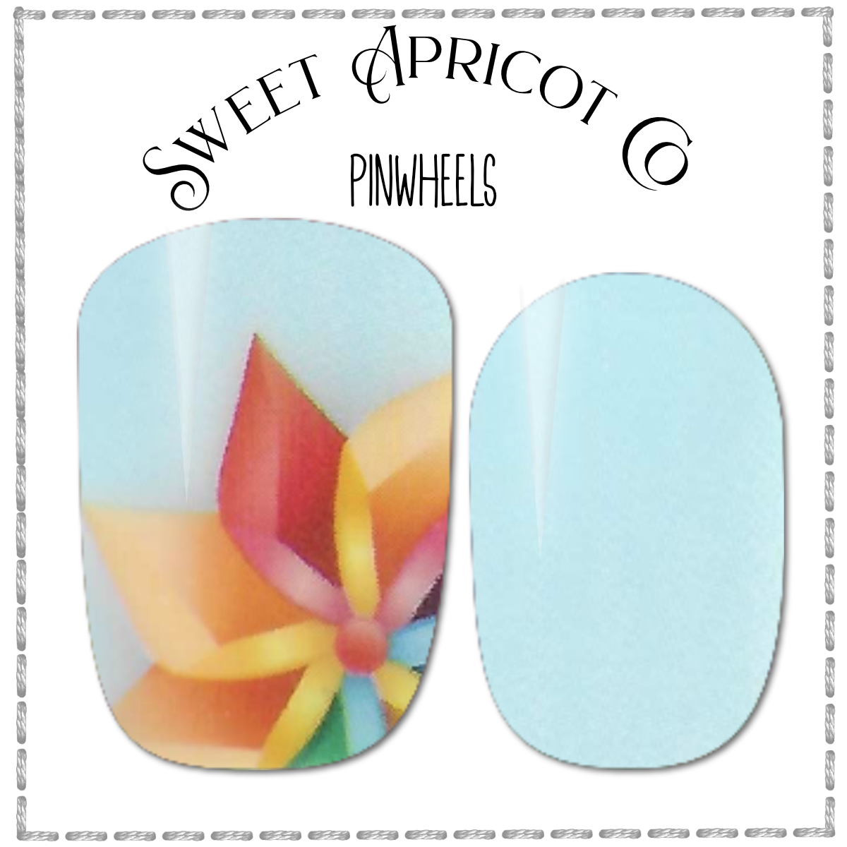 Pinwheels Nail Wraps - Exclusive Playful Design