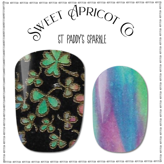 St Paddy's Sparkle Nail Wraps - St Patrick's Day Design