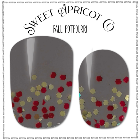 Fall Potpourri Nail Wraps - A Gorgeous Neutral