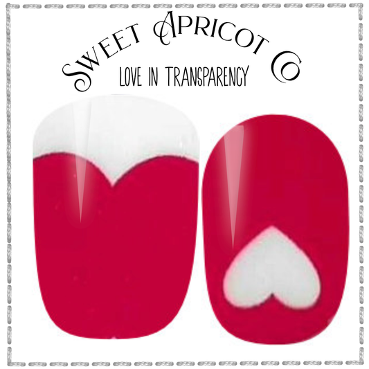 Love in Transparency Nail Wraps - Unique Design