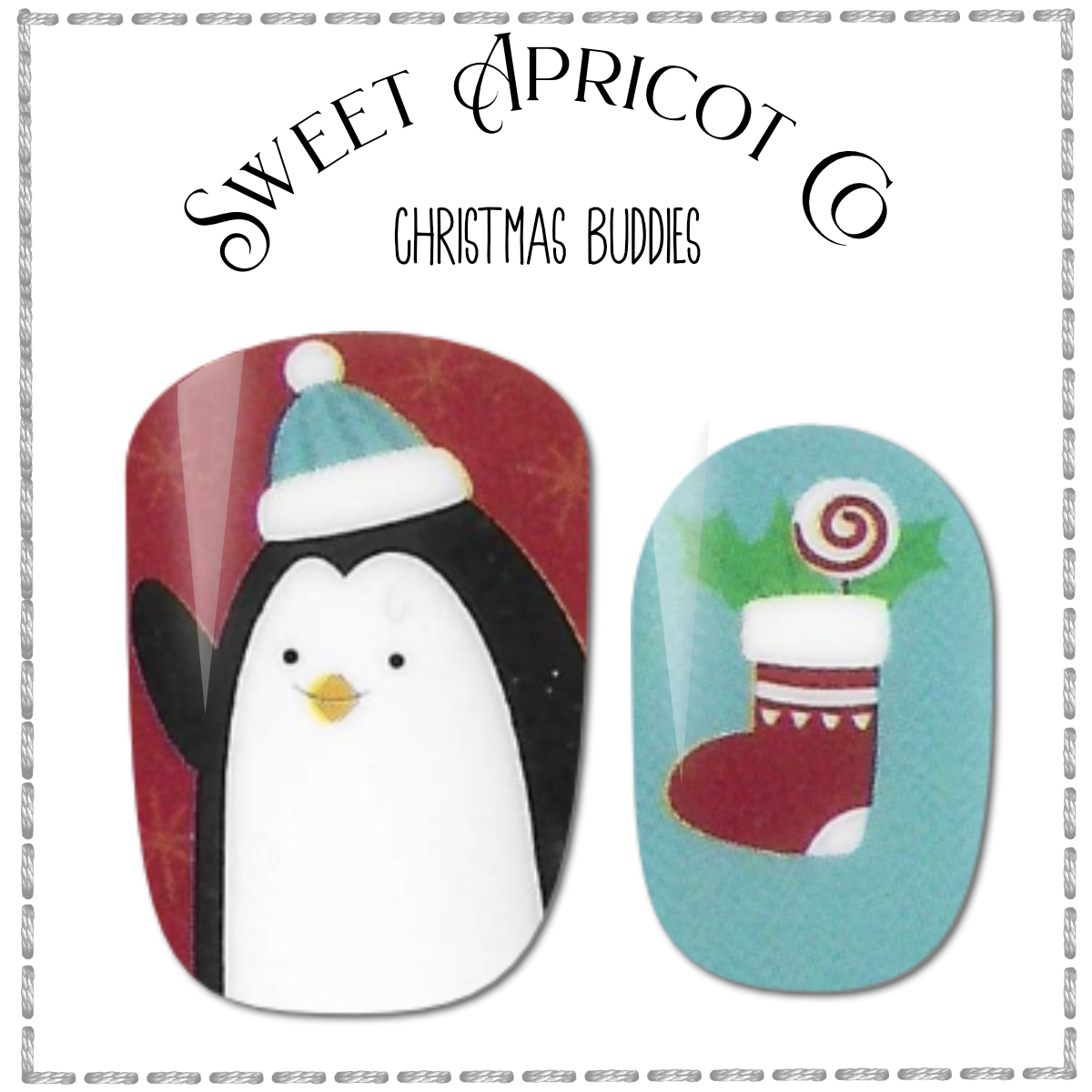 Christmas Buddies Nail Wraps - Holiday Design