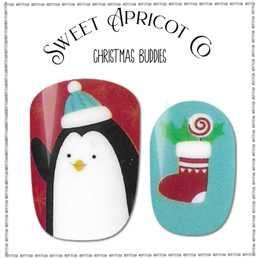 Christmas Buddies Nail Wraps - Holiday Design