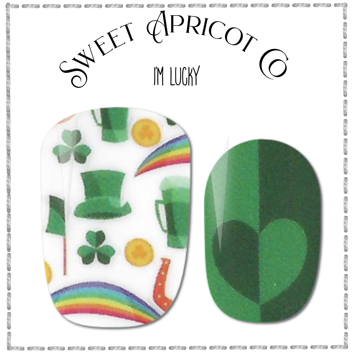 I'm Lucky Nail Wraps - St Patrick's Day Design