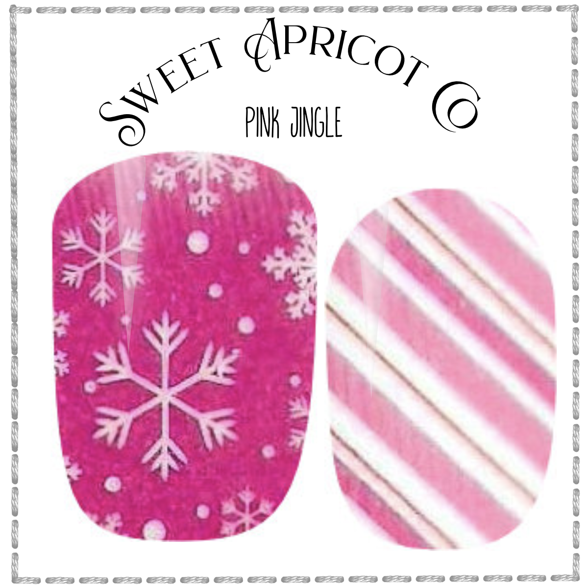 Pink Jingle Nail Wraps - Are you dreaming of a Pink Christmas?