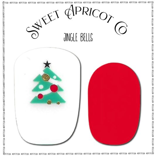 Jingle Bells Nail Wraps - Holiday Design