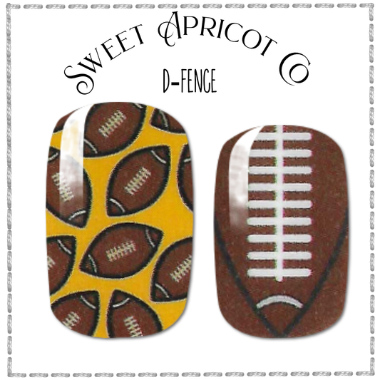 D-Fence Nail Wraps - Football Fun!