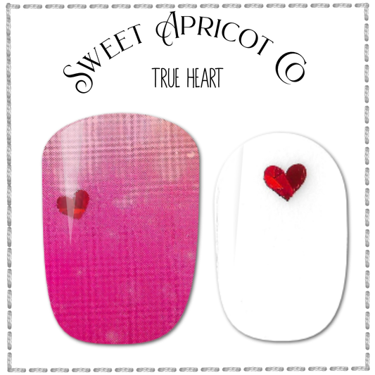 True Heart Nail Wraps - Sweet Valentine Design